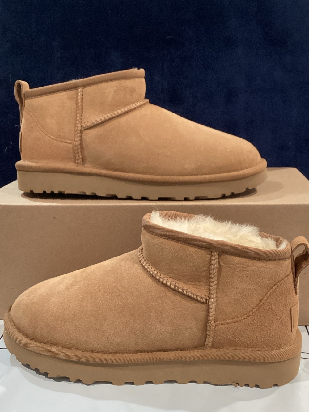 UGG Classic Ultra Mini Chestnut Boots Women’s Size 5 New Without Box